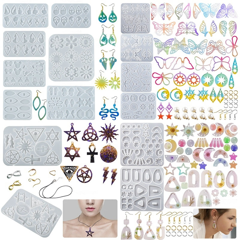 Resin Art Glue - シリコンモールド,エポキシ樹脂,混合型,ジュエリー作り,キャスティング,日曜大工用,クリエイティブな手作り