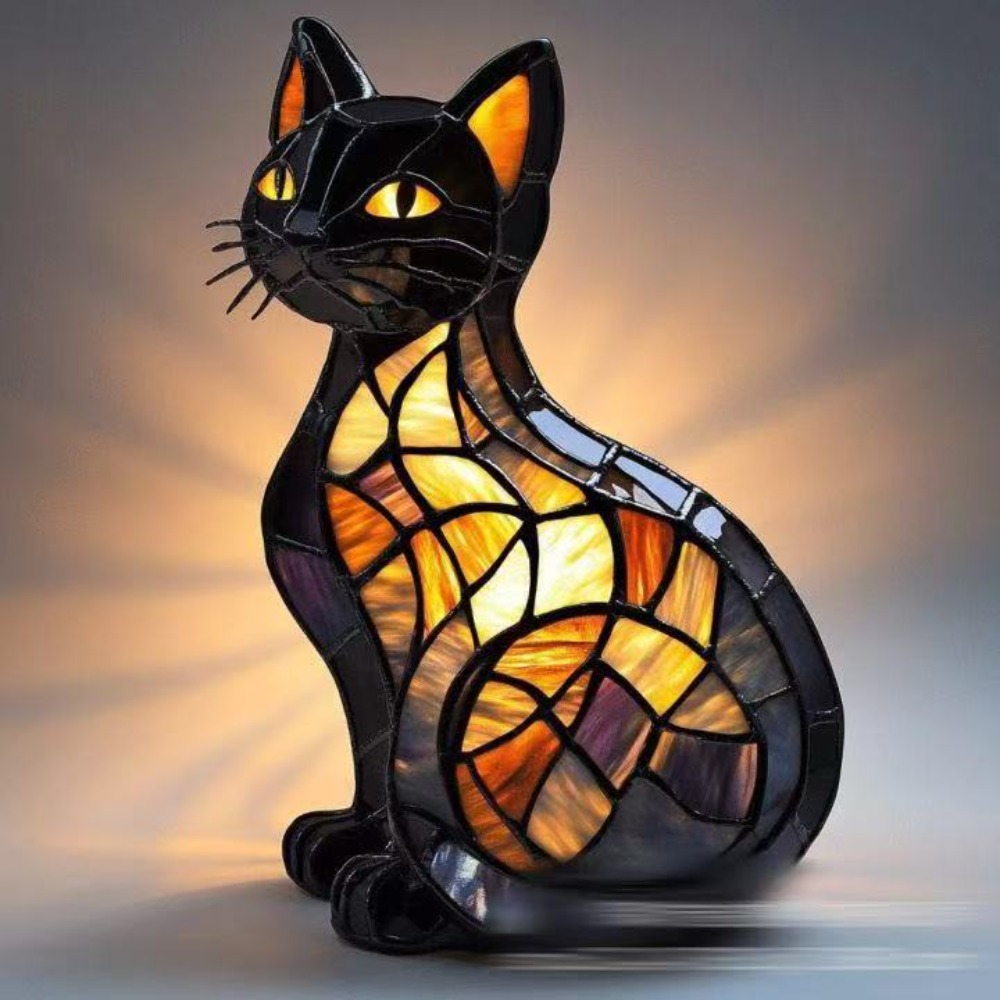 Resin Artist - 新しい犬シリーズ樹脂製フィギュアLEDナイトライト芸術的な動物像創造的な家の装飾絶妙な卓上装飾品