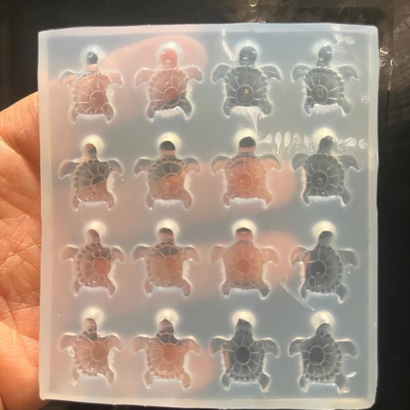 Resin Art Class - 652F 脱型が簡単なシリコーン型カメの形のアクセサリー金型エポキシ樹脂ジュエリーアクセサリー金型クラフト愛好家のため