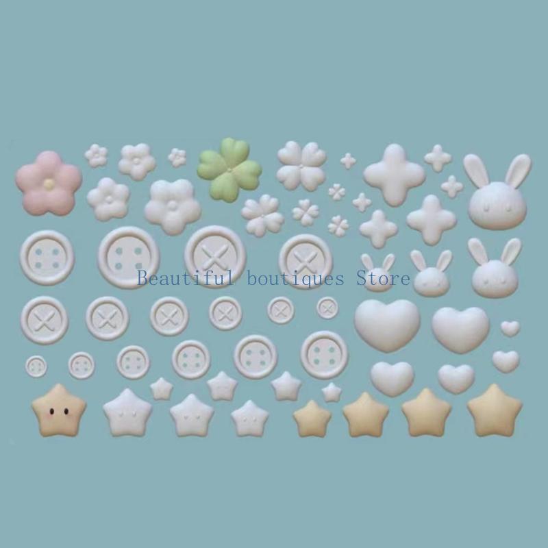 U4LF ボタンアクセサリー金型シリコーン金型 DIY ジュ - Resin Art Class のレビューと価格