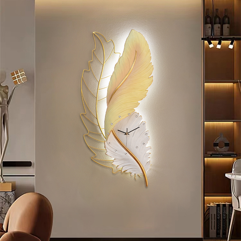 軽くてユニークな壁掛け時計、ミニマリスト韓国風電池式アート、 - Resin Art Wall Clock のレビューと価格