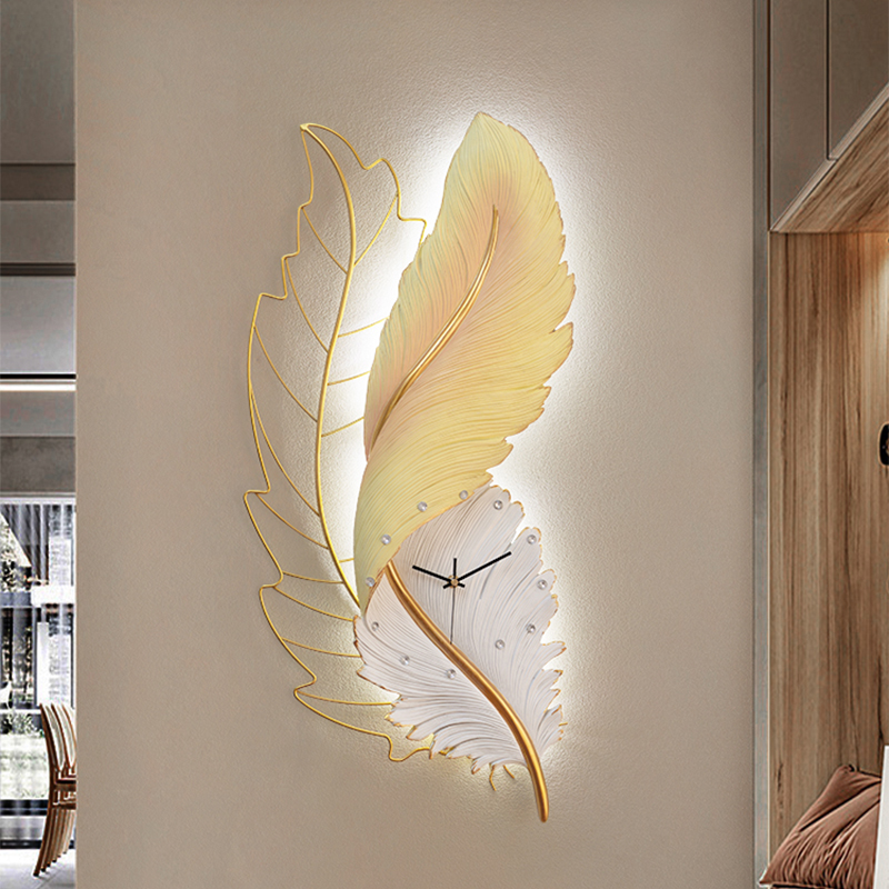 軽くてユニークな壁掛け時計、ミニマリスト韓国風電池式アート、 - Resin Art Wall Clock のレビューと価格