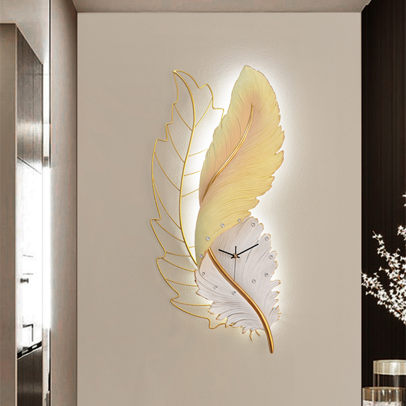 軽くてユニークな壁掛け時計、ミニマリスト韓国風電池式アート、 - Resin Art Wall Clock のレビューと価格