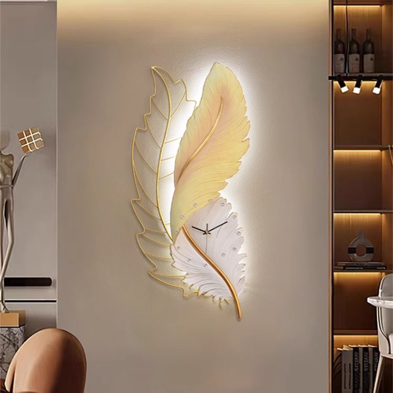 軽くてユニークな壁掛け時計、ミニマリスト韓国風電池式アート、 - Resin Art Wall Clock のレビューと価格