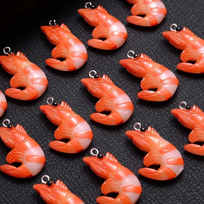 10 個アクリル樹脂漫画シーフードチャーム 3D 模擬ロブス - Resin Art Materials Kit のレビューと価格