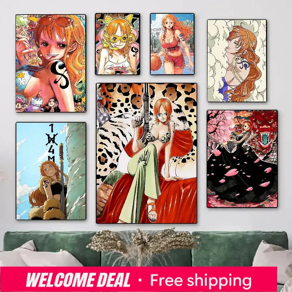 2026 1pc アニメキャラクターナミマンガワンピースポス - Resin Art Wall のレビューと価格