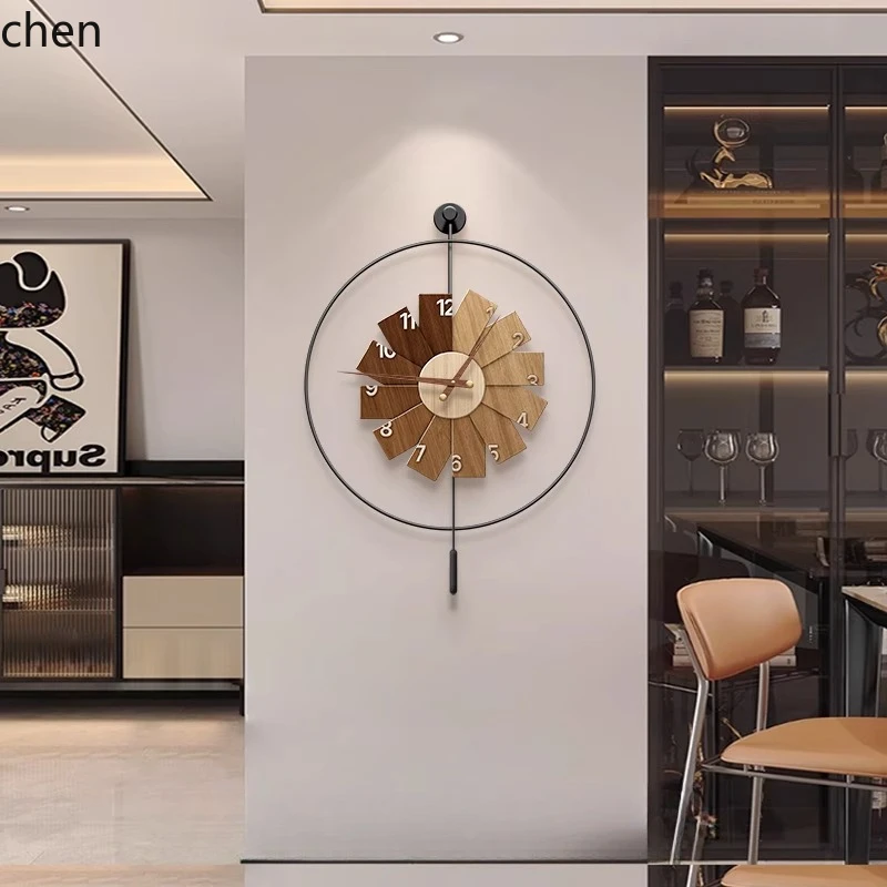 L15- モダンミニマリスト時計レストラン高級アートリビング - Resin Art Wall Clock のレビューと価格