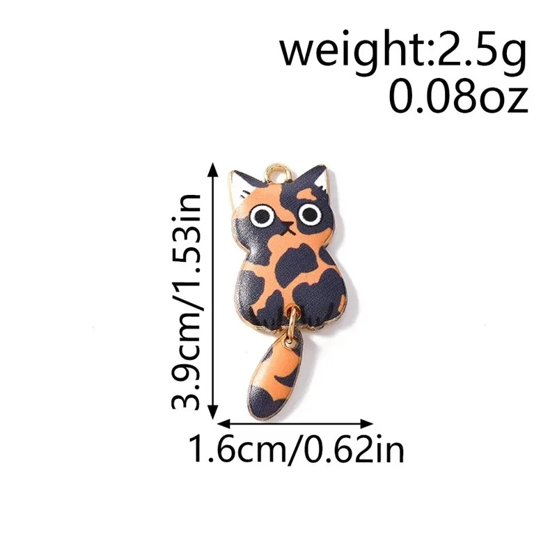 10 個 16 × 39 ミリメートルかわいい漫画猫樹脂チャ - Resin Art Materials Kit のレビューと価格
