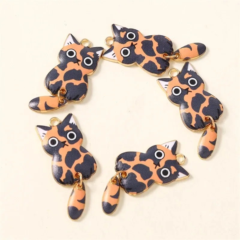 10 個 16 × 39 ミリメートルかわいい漫画猫樹脂チャ - Resin Art Materials Kit のレビューと価格