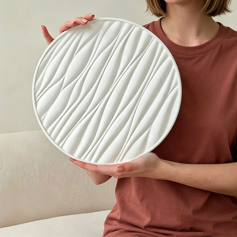 大型丸型トレイシリコンモールド、波型セメント石膏トレイ型、エ - Resin Art Glue のレビューと価格