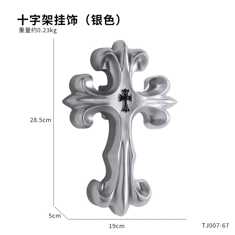 レトロクロス壁飾りゴシックスタイル樹脂製十字架装飾品ヴィンテ - Resin Art Sculptures のレビューと価格