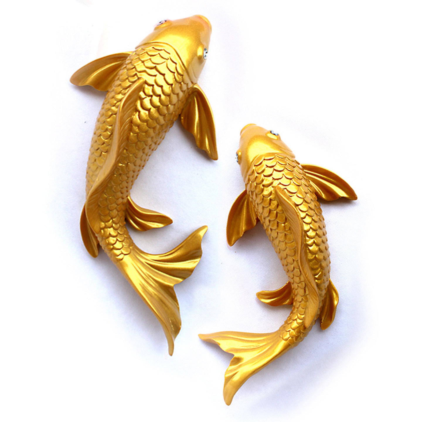幸運の鯉魚3D壁飾り、樹脂製立体鯉壁掛け、創造的な富風水ホー - Resin Art Hanging のレビューと価格