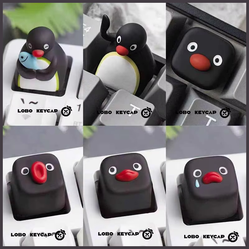 かわいいペンギンイメージのピングー系パーソナライズメカニカル - Resin Artist のレビューと価格