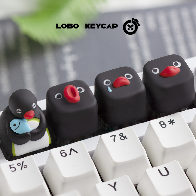 かわいいペンギンイメージのピングー系パーソナライズメカニカル - Resin Artist のレビューと価格