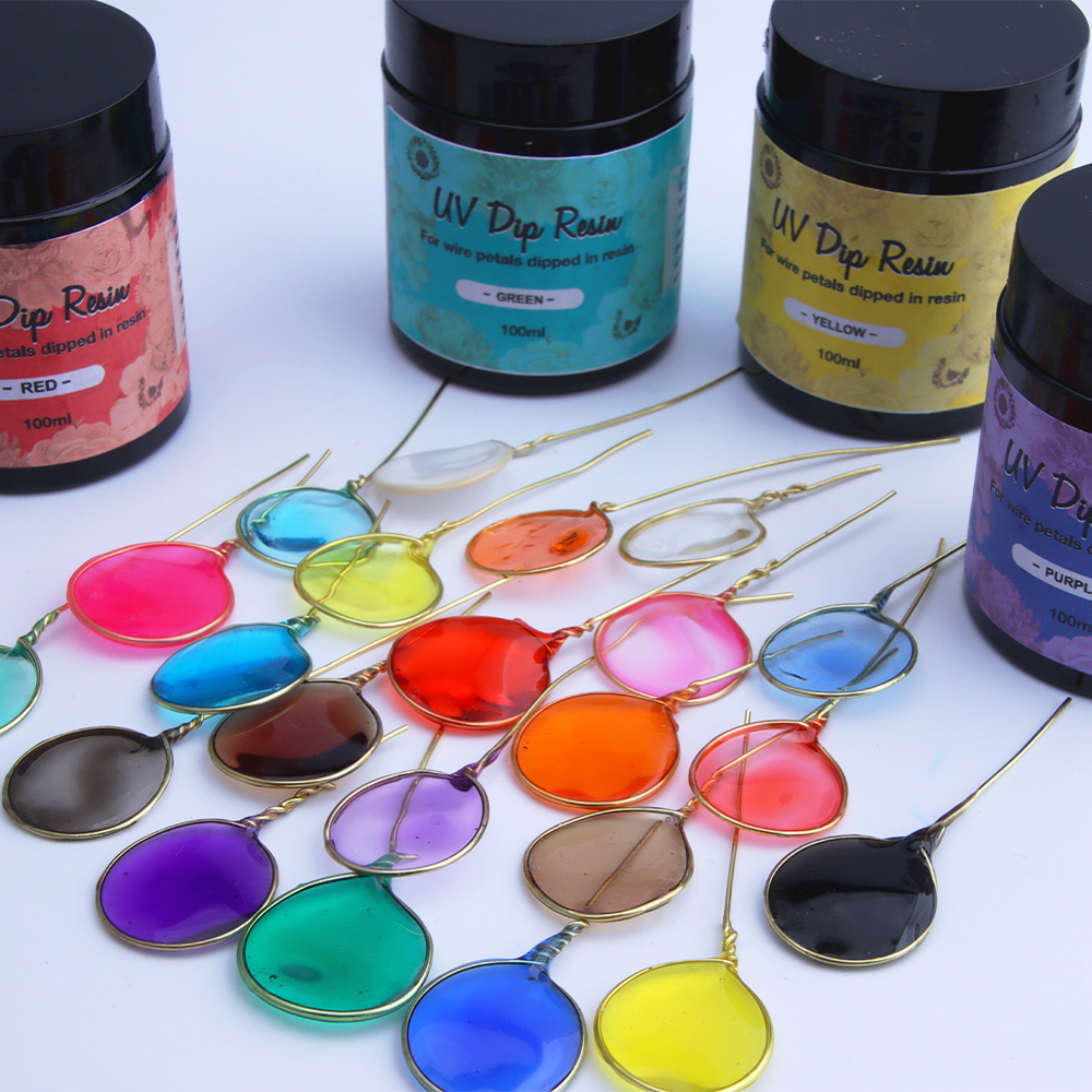 12色のUVディッピングレジン（ワイヤー形状用） – 1本あ - Resin Art Glue のレビューと価格