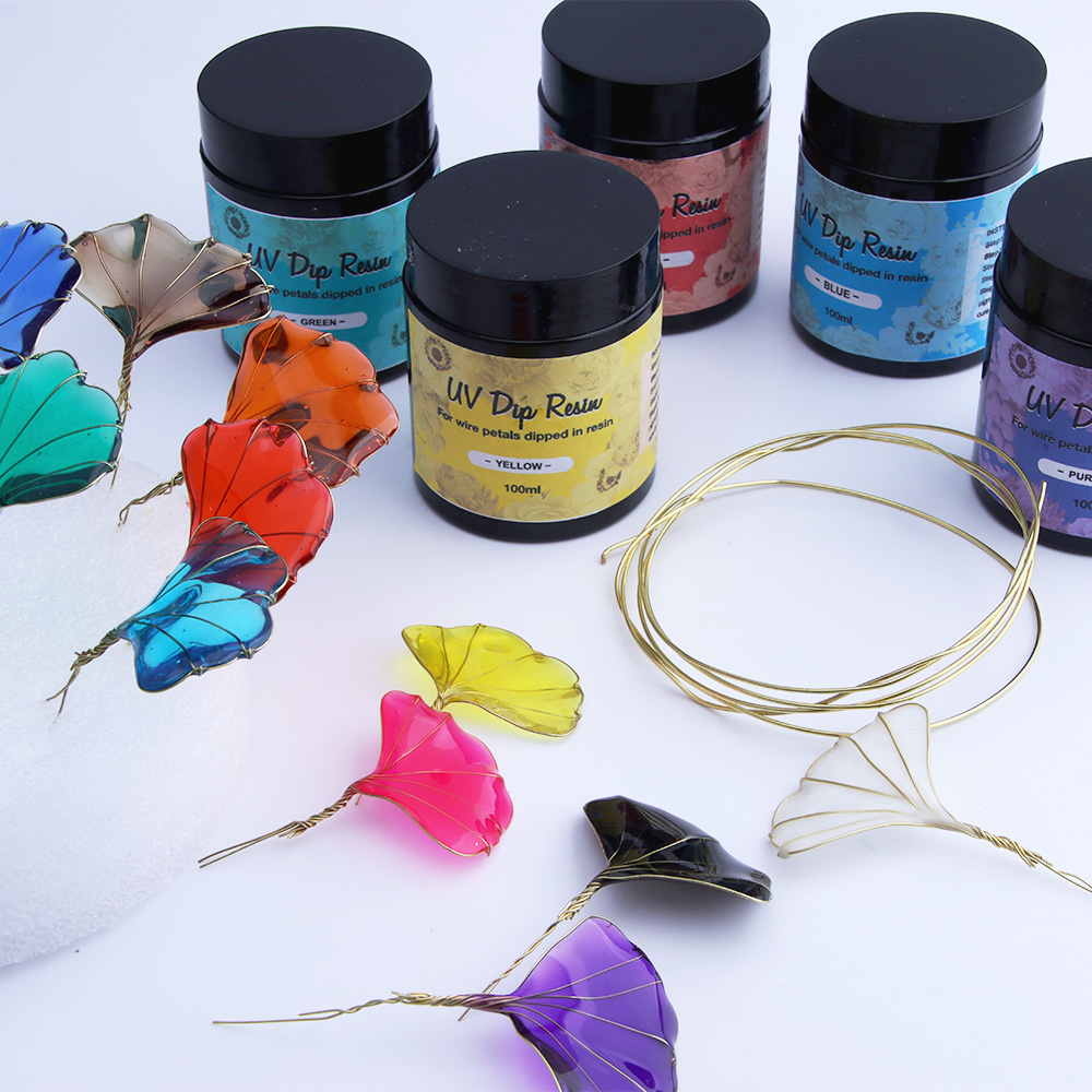 12色のUVディッピングレジン（ワイヤー形状用） – 1本あ - Resin Art Glue のレビューと価格