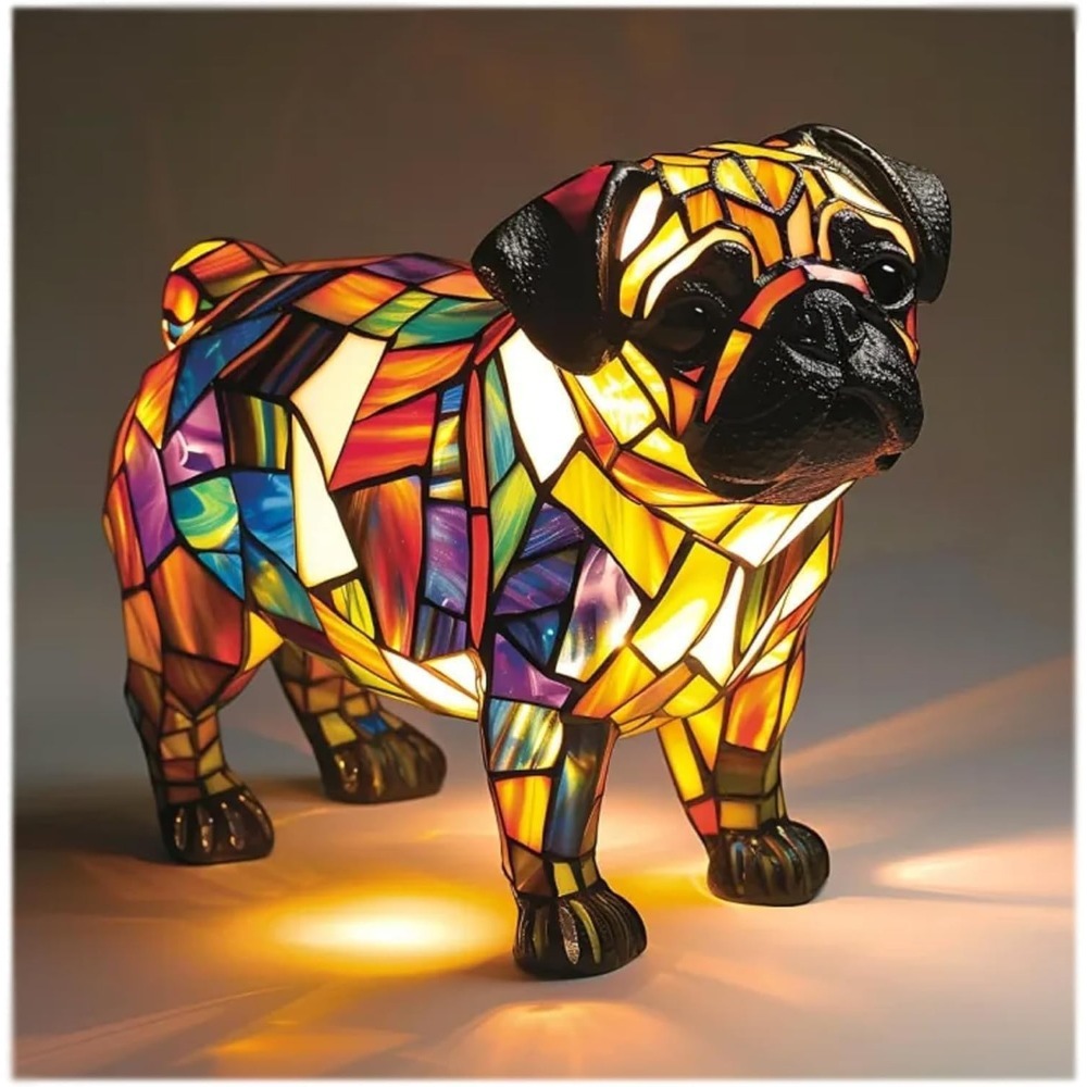 新しい犬シリーズ樹脂製フィギュアLEDナイトライト芸術的な動 - Resin Artist のレビューと価格