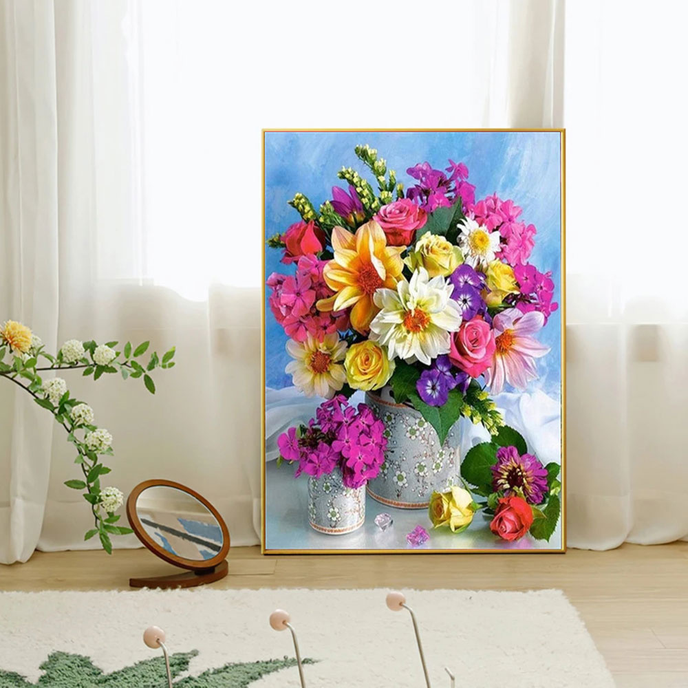 フルダイヤモンドモザイクフラワー 5D ダイヤモンドペインテ - Resin Art Wall のレビューと価格