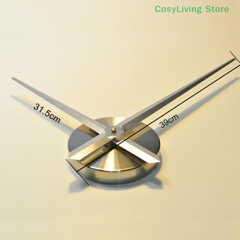 1 セット 3D 壁時計シンプルな DIY 大型時計針クォー - Resin Art Wall Clock のレビューと価格