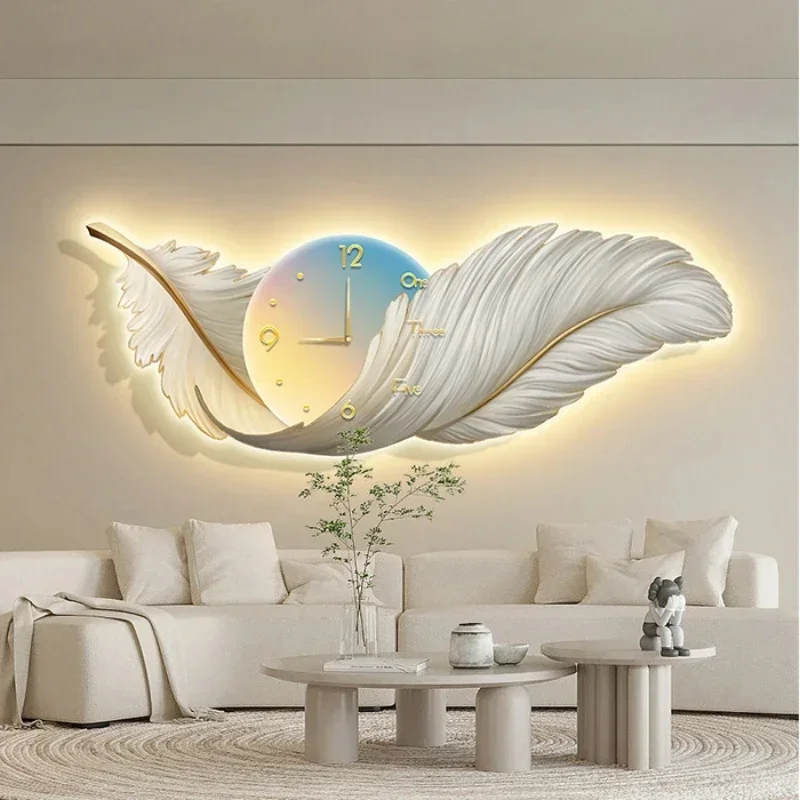 アートクロック LED壁掛け時計 ライトラグジュアリー 大型 - Resin Art Wall Clock のレビューと価格
