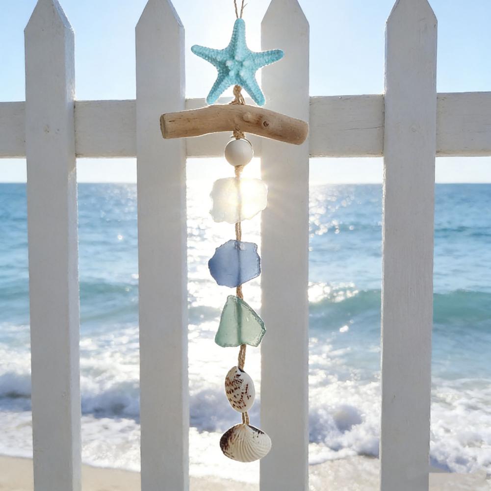 貝殻とヒトデの装飾、手作りのシーグラス航海風壁飾り、海岸のヒ - Resin Art Hanging のレビューと価格