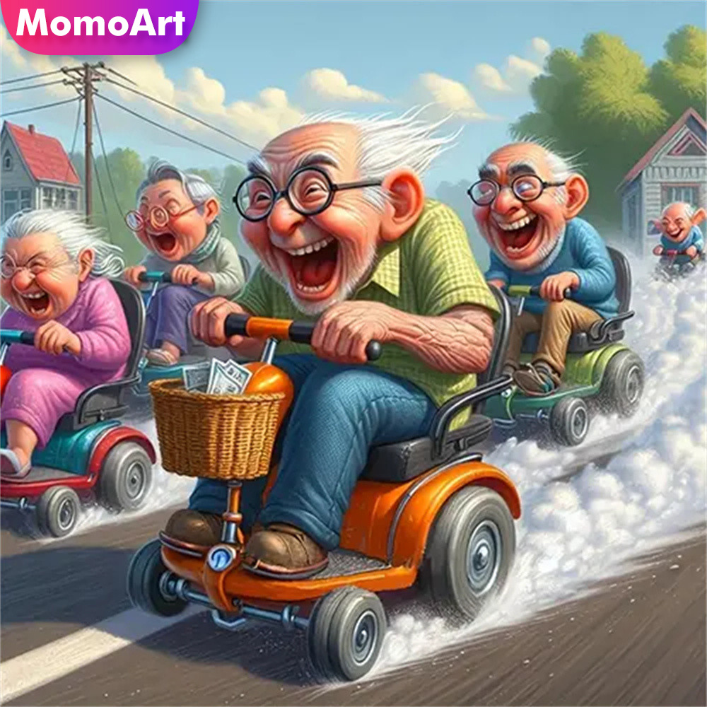 Momoart 5D DIY ダイヤモンドモザイク老人カップ - Resin Art Wall のレビューと価格