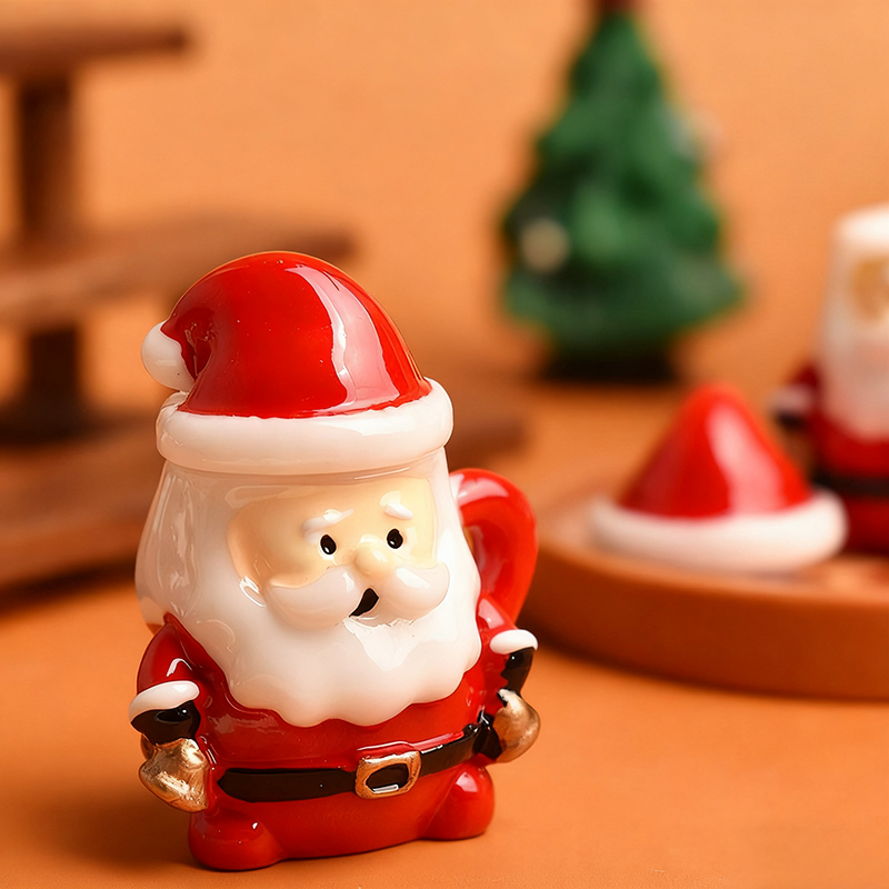 ミニサンタティーカップオーナメント - クリスマス工芸品、妖 - Resin Art Materials Kit のレビューと価格