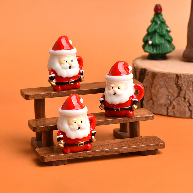 ミニサンタティーカップオーナメント - クリスマス工芸品、妖 - Resin Art Materials Kit のレビューと価格