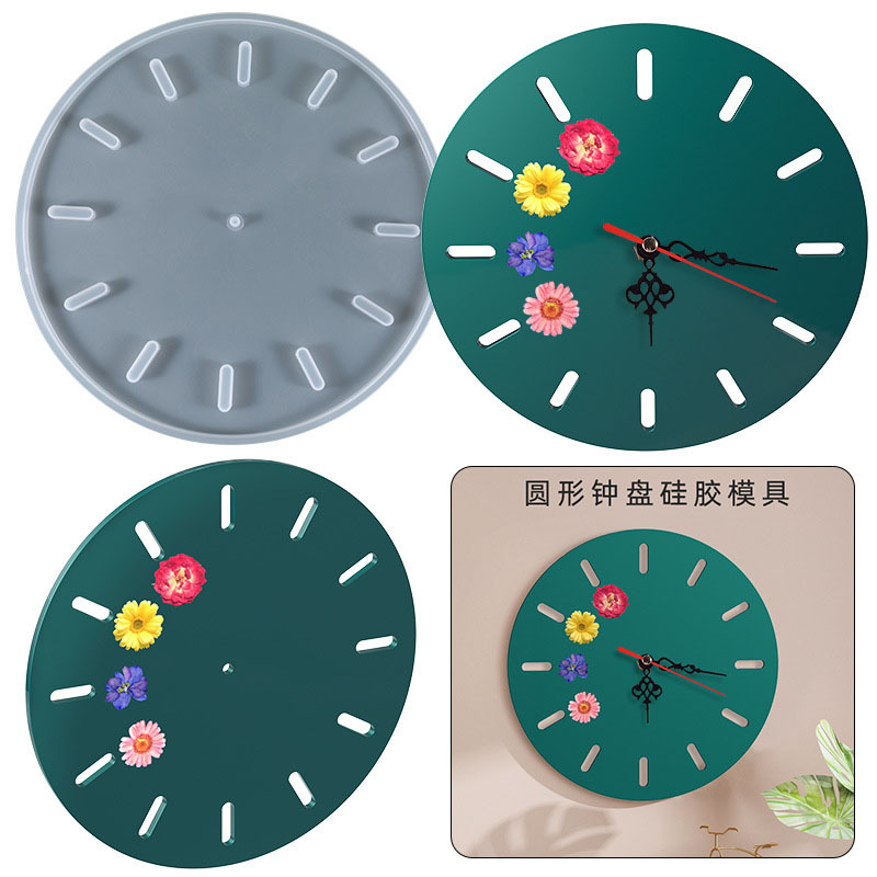 世界地図蓮の葉桜時計歯車壁掛け時計シリコンモールドエポキシ樹 - Resin Art Wall Clock のレビューと価格