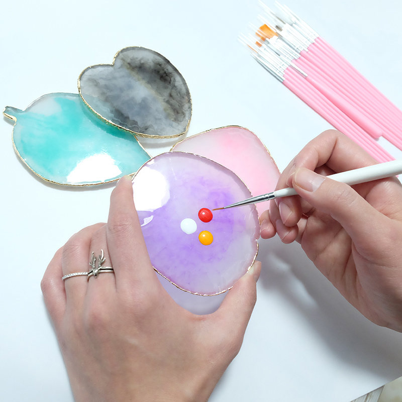 樹脂石カラーパレットジェルネイルポリッシュ混合描画ペイントプ - Resin Artist のレビューと価格