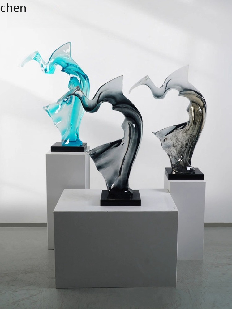 HT 透明樹脂彫刻工芸品 ニッチ装飾品 玄関フロアアート装飾 - Resin Art In Floor のレビューと価格