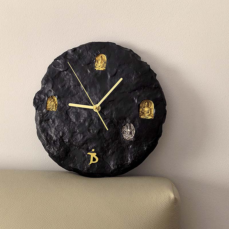 ‌ フランスのヴィンテージウォールアート、石膏の壁彫刻、静音 - Resin Art Wall Clock のレビューと価格
