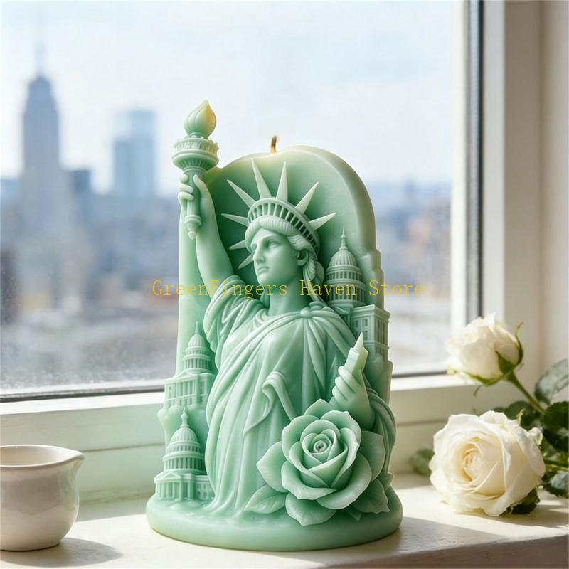 F68D 3D 自由の女神エンボスシリコーンキャンドル金型樹 - Resin Art Anniversary Gift のレビューと価格