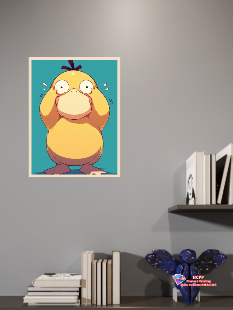 1pc フレームレス Psyduck 漫画 5D ダイヤモン - Resin Art Wall のレビューと価格