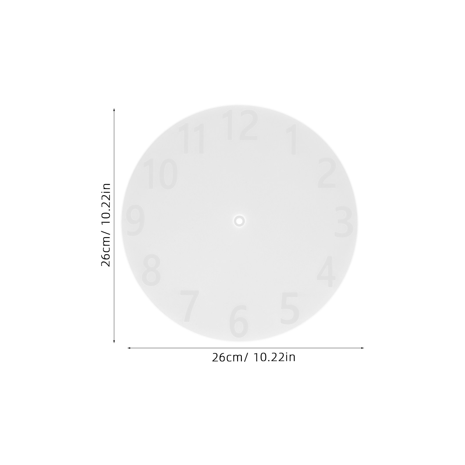 1セットシリコン時計型キット エポキシ樹脂壁掛け時計 アラビ - Resin Art Wall Clock のレビューと価格