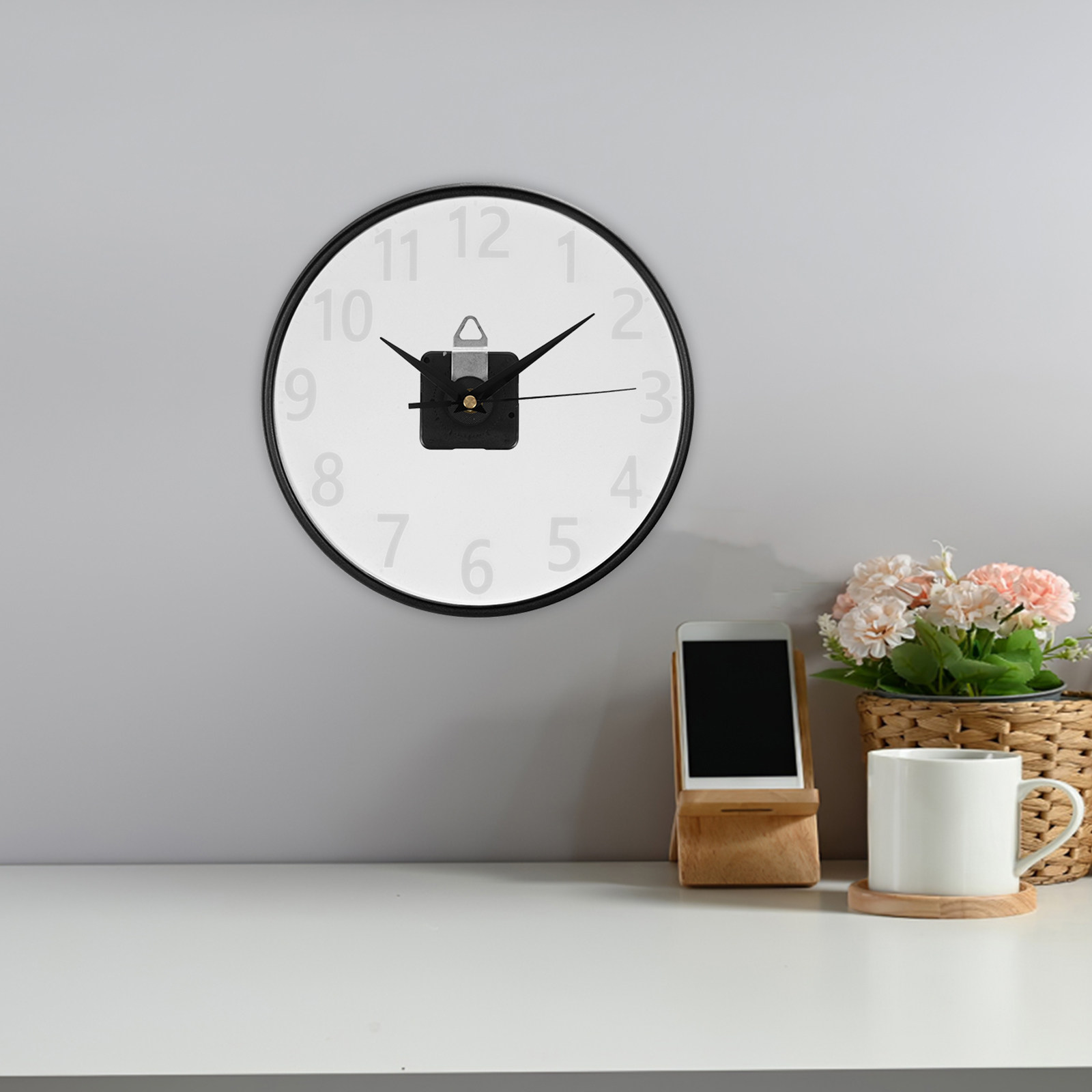1セット時計樹脂型キット エポキシシリコンDIYアラビア数字 - Resin Art Wall Clock のレビューと価格