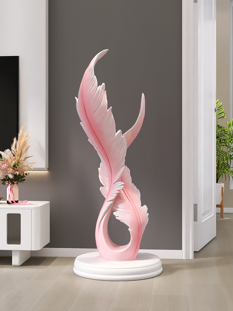 家の装飾クリエイティブ発光羽樹脂像床の装飾北欧リビングルーム - Resin Art In Floor のレビューと価格