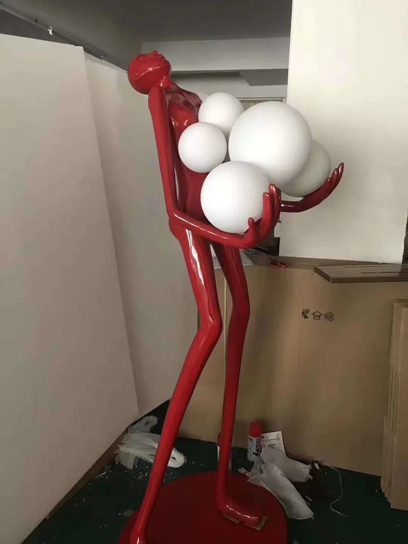 ヒューマノイドフロアランプ モダンLEDフロアライト スカル - Resin Art In Floor のレビューと価格