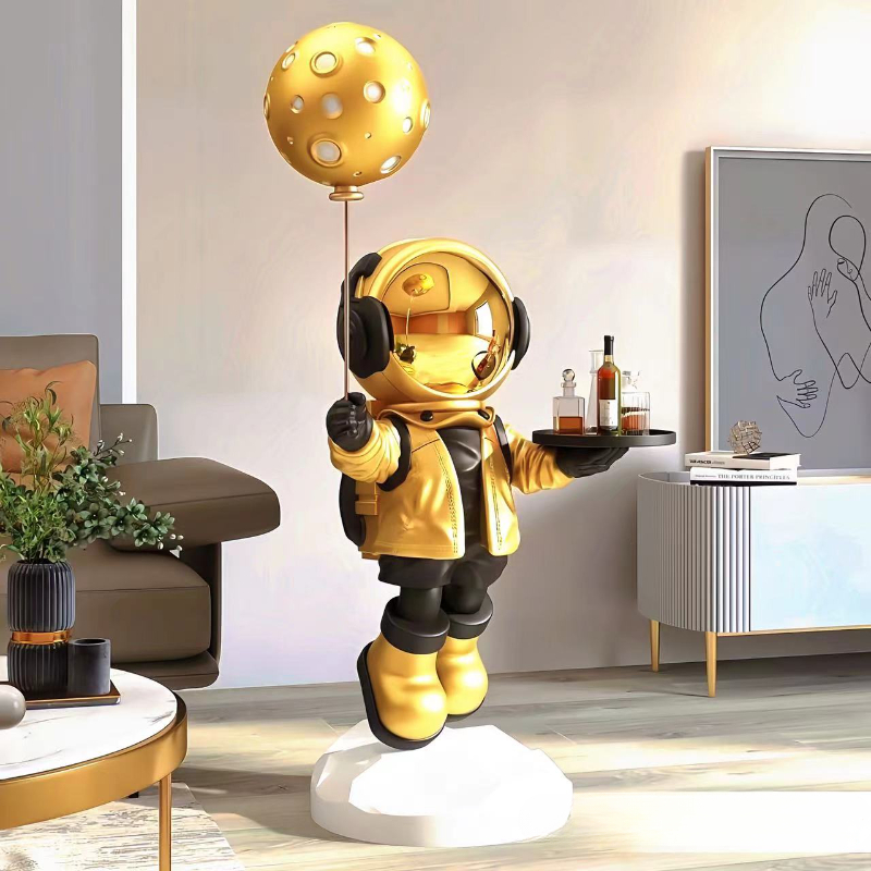 大型のクリエイティブな宇宙飛行士の置物、スマートホームデコレ - Resin Art In Floor のレビューと価格